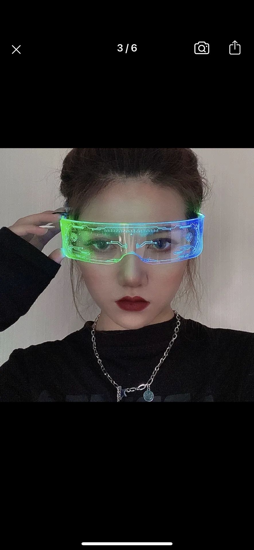 LED Light Party Costume Glasses 