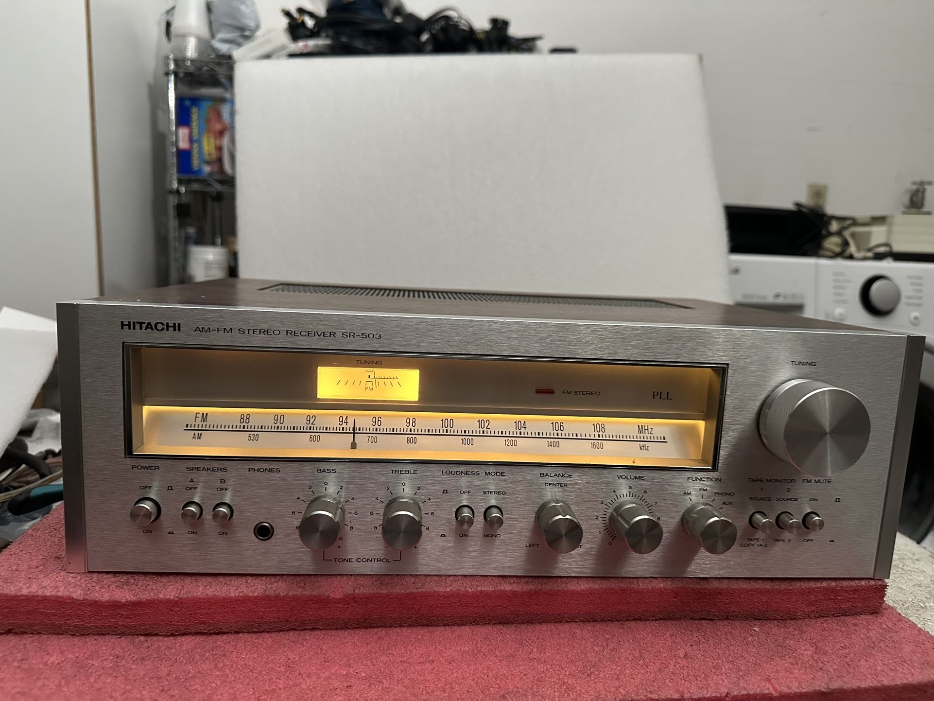 VINTAGE HITACHI SR-503 AM/FM STEREO RECEIVER- EXCELLENT