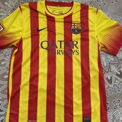 2013/14 FC Barcelona Away Kit Gerard Pique Size L