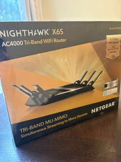 NETGEAR Nighthawk X6S AC4000 Tri-Band WiFi Router R8000P – New Sealed