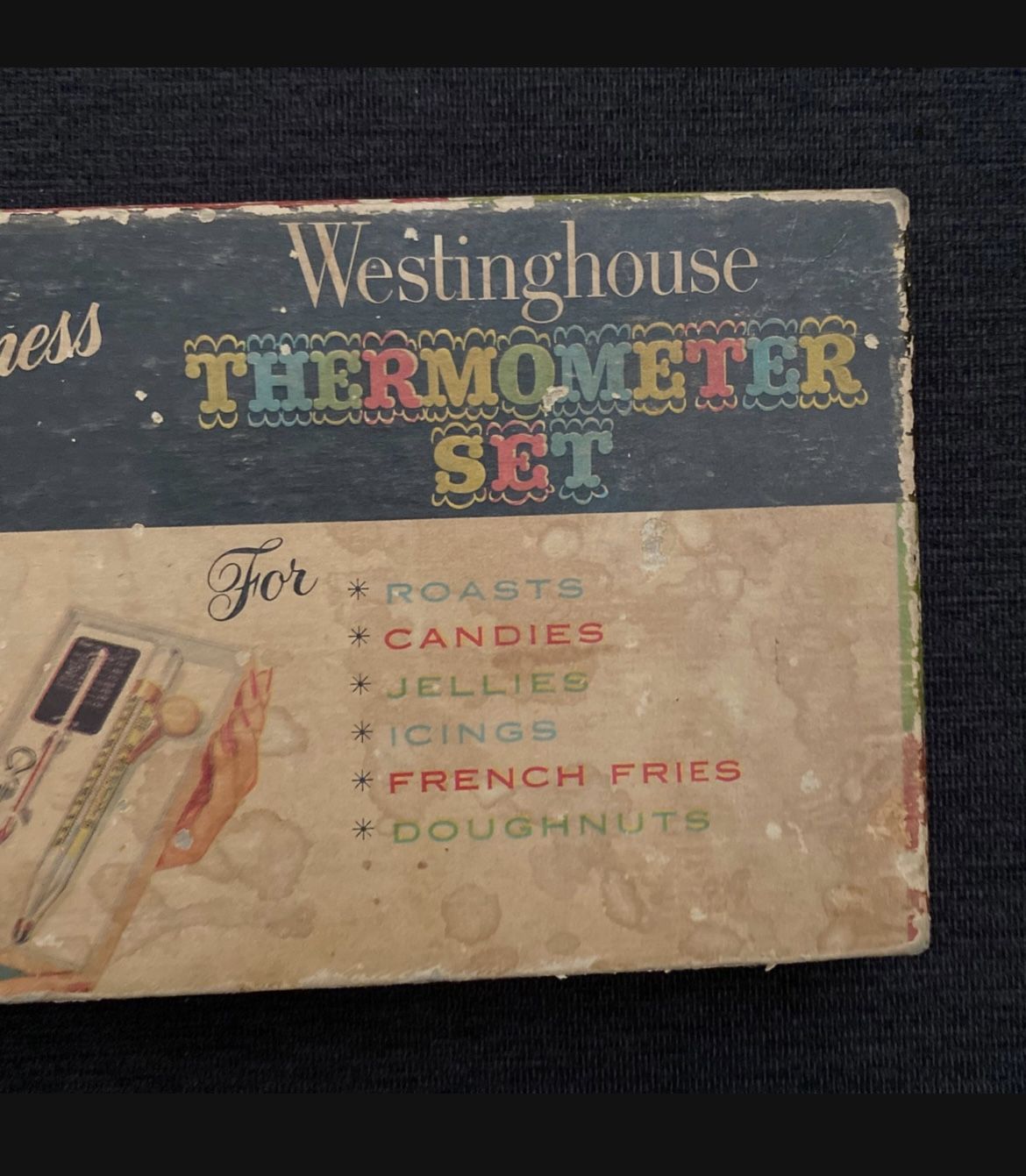 Vintage cooking thermometer set