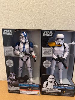 Talking Storm Trooper and Clone Trooper action figures