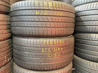 21” tires michelin 295/40/21 semi new with free installation $300