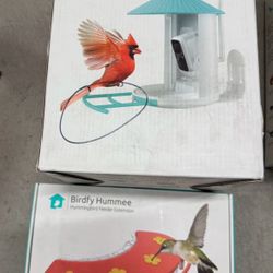 NETVUE Birdfy® Hummee Smart Hummingbird Feeder with Camera, Auto Capture Bird Videos & Birdwatching Up-Close, 2 in 1 Feeders Attract More Hummingbirds