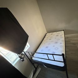 Twin Size Mattress And Bed frame 