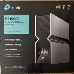 TP-Link Tri-Band BE19000 WiFi 7 Router 