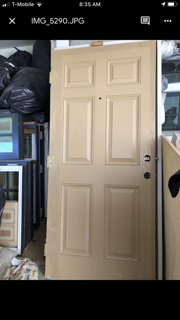 Exterior Doors 36”x80”x1/34” 36 in. x 80 in. 6Panel
