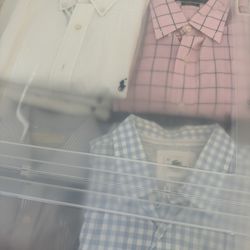 Ralph Lauren Dress Shirts - Long Sleeve Dry Cleaned Dust Free Storage 