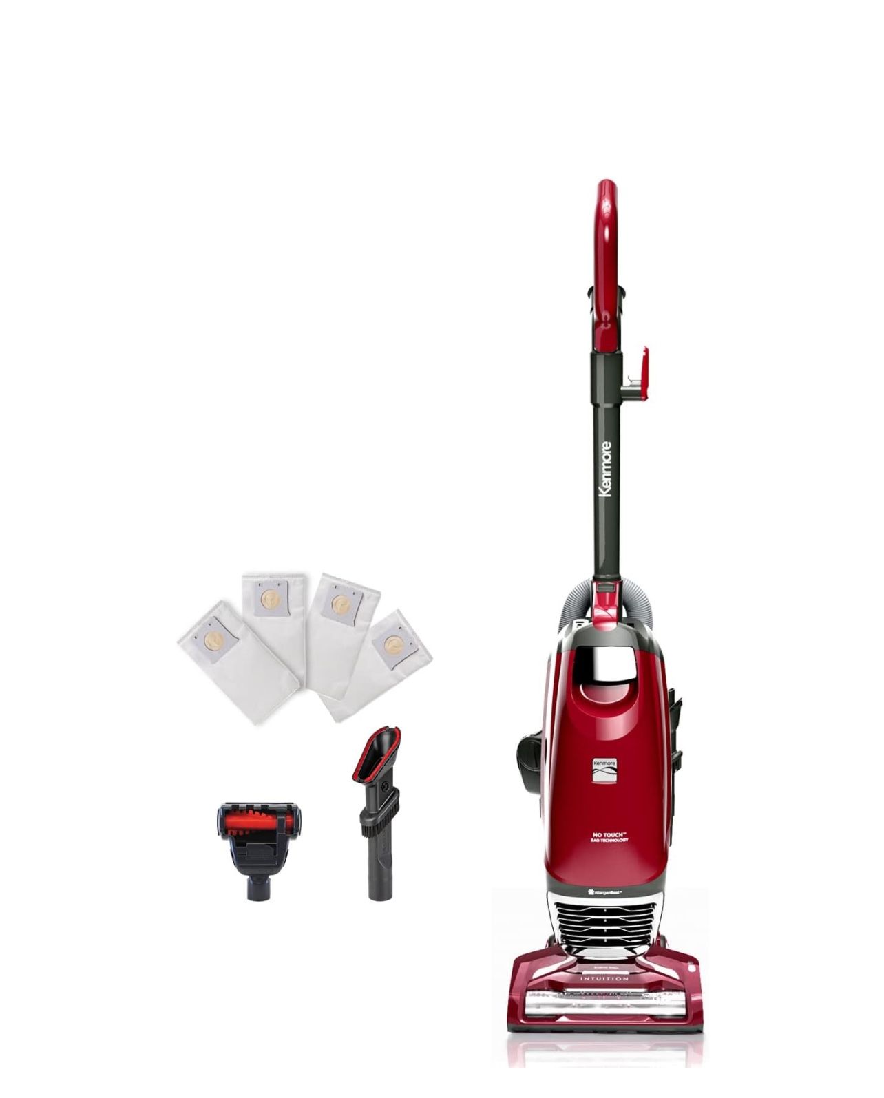 Kenmore BU3040 Intuition Bagged Upright Vacuum Lightweight Cleaner 2-Motor Power Suction with HEPA Filter, 3-in-1 Combination Tool, Handi-Mate for Car