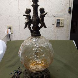 Antique Cherub  Lamp