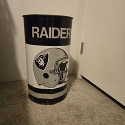 Raiders trash can