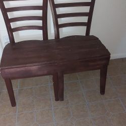 Solid Wood Chair Bench