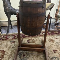 Antique Barrel style butter churn 