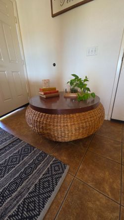 Beautiful  Oversized Rattan Coffee Table