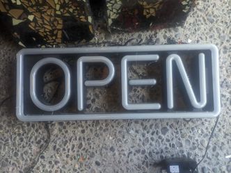 Electric Open Sign