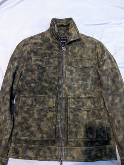 Michael Kors men's camo Suede jacket