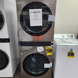 LG WASHER DRYER WASHTOWER 1299! 0 DOWN 0% FINANCING! 1 YR WARRANTY! 48HR DELIVERY!