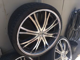 NEW! Lowenhart LT5 22" Chrome for Mercedes Benz + New Tires! Full set!