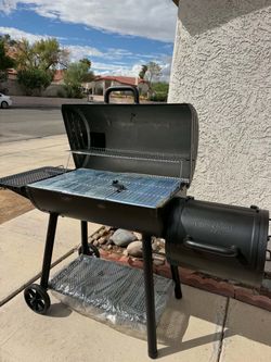 New Char-Griller Charcoal Grill with Side Smoker