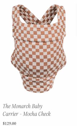 MABE- The Monarch Baby Carrier - Mocha Check