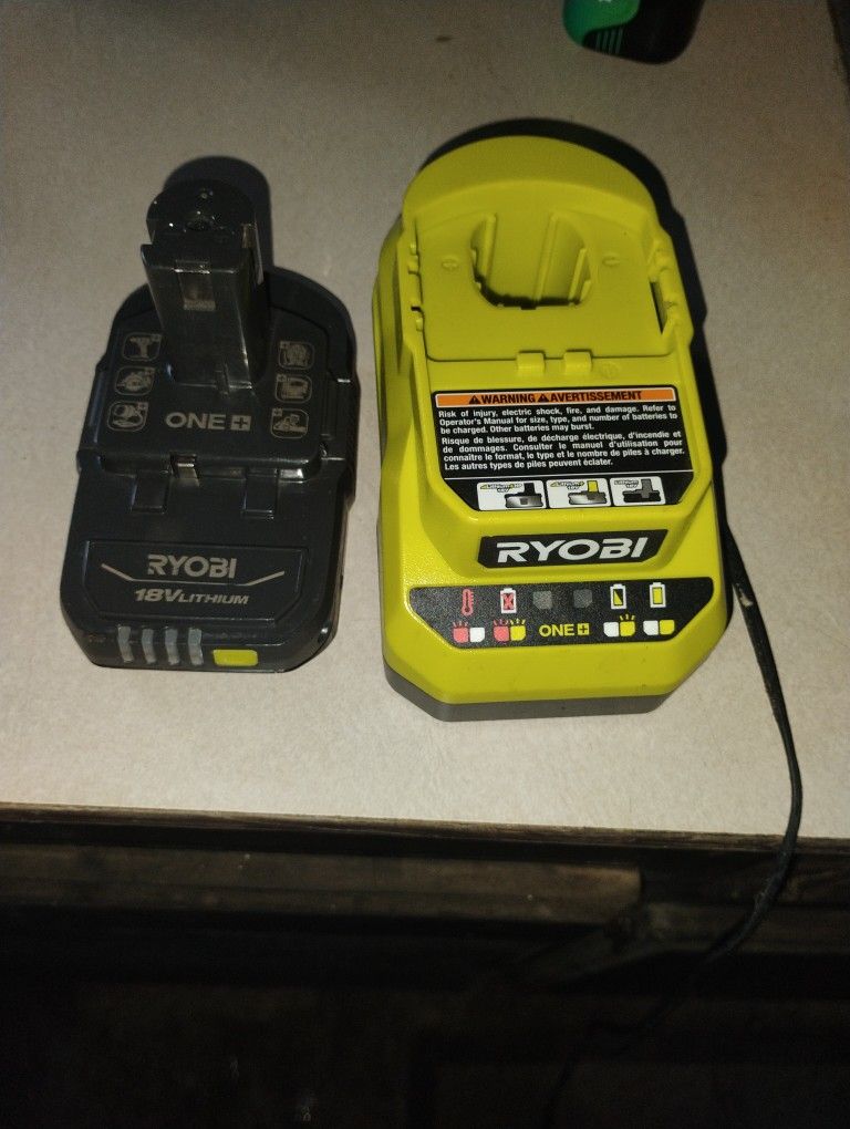 18v Ryobi Battery And Charger