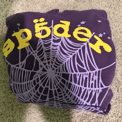 Purple Sp5der hoodie size S