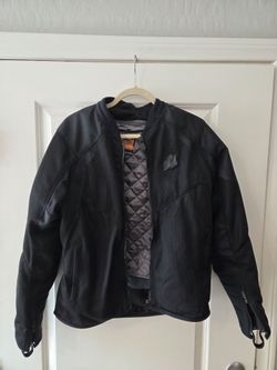 Icon Black Mesh Motorcycle Jacket Brand New