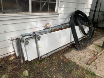 Garage door insulated