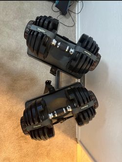 Nautilus Adjustable Dumbbells + Stand
