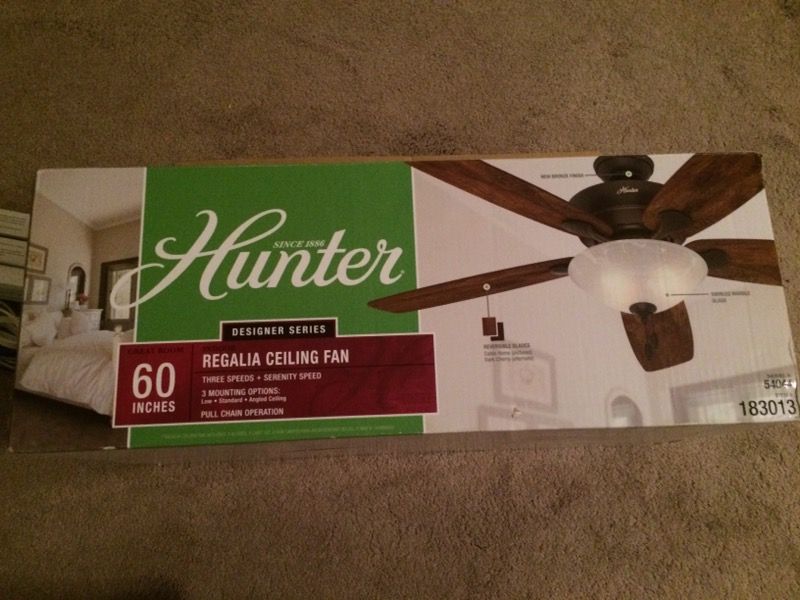 Hunter Regalia 60 inch ceiling fan