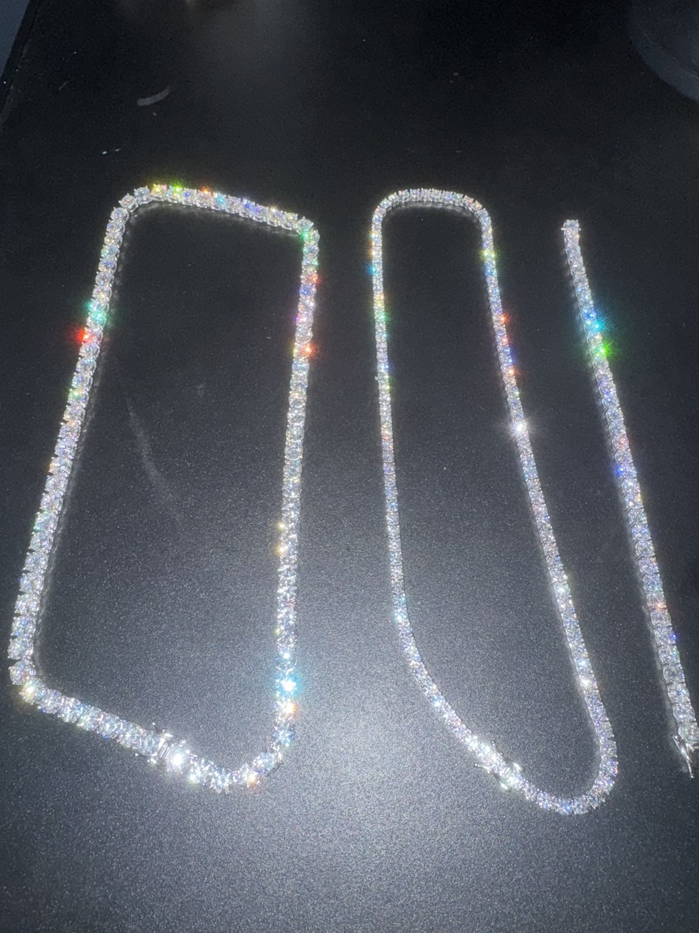 Moissanite Tennis Bracelet And Chains