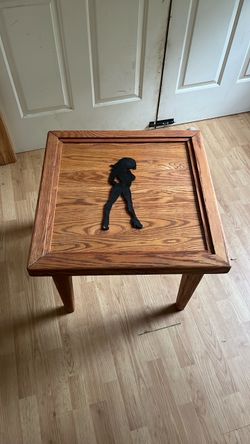 Table, wood, homemade