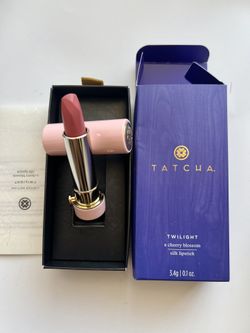 Tatcha Twilight A Cherry Blossom Silk Lipstick full size NIB (box Not Perfect)