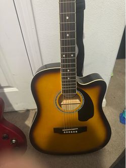 Ashwood acoustic and electric guitar