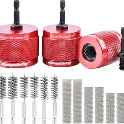1/2" & 3/4" & 1" Copper Pipe Cleaner for Drill