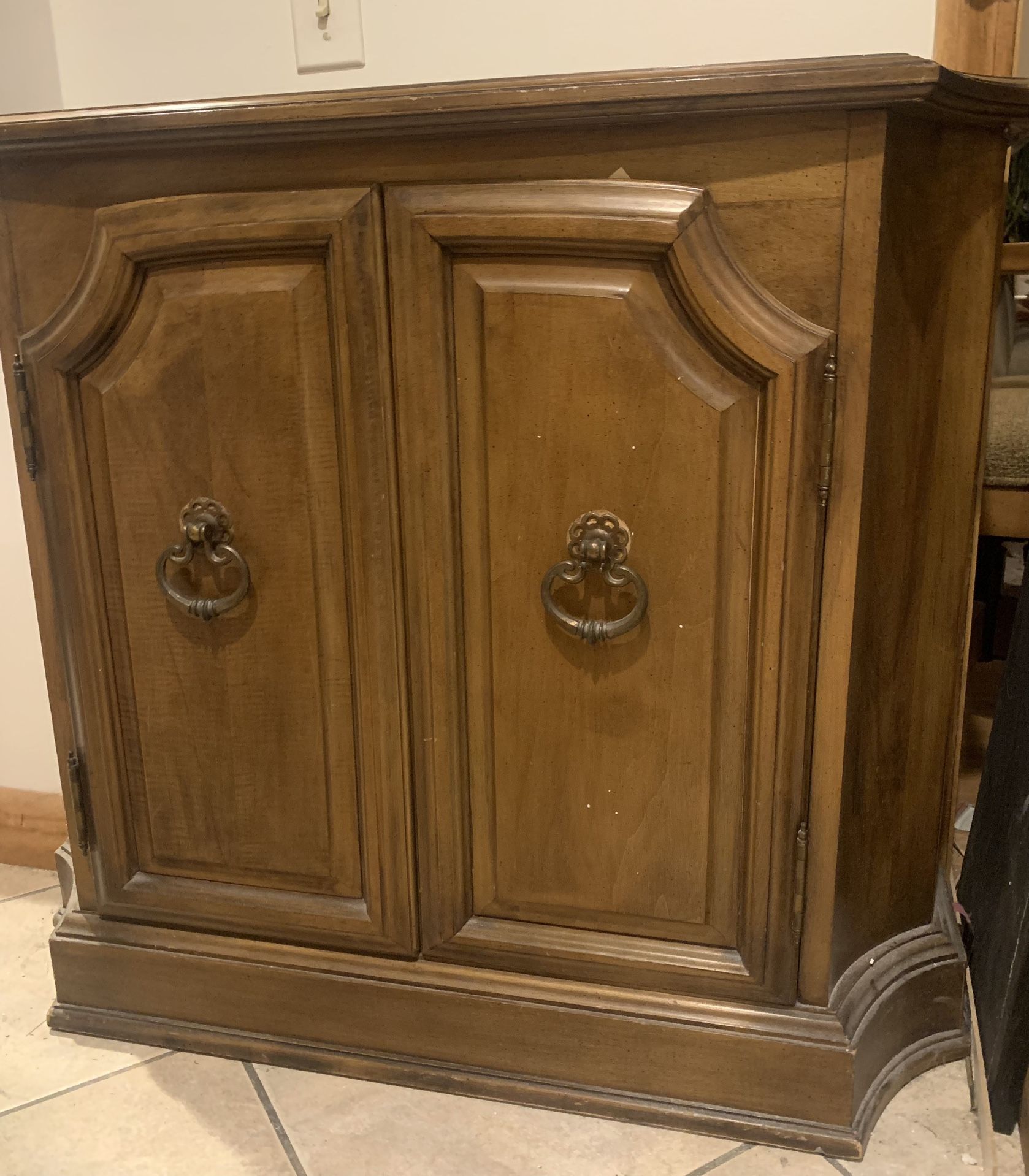 Solid Wood TV Console Cabinet 13” Deep X 34” Wide X 29.5” Tall