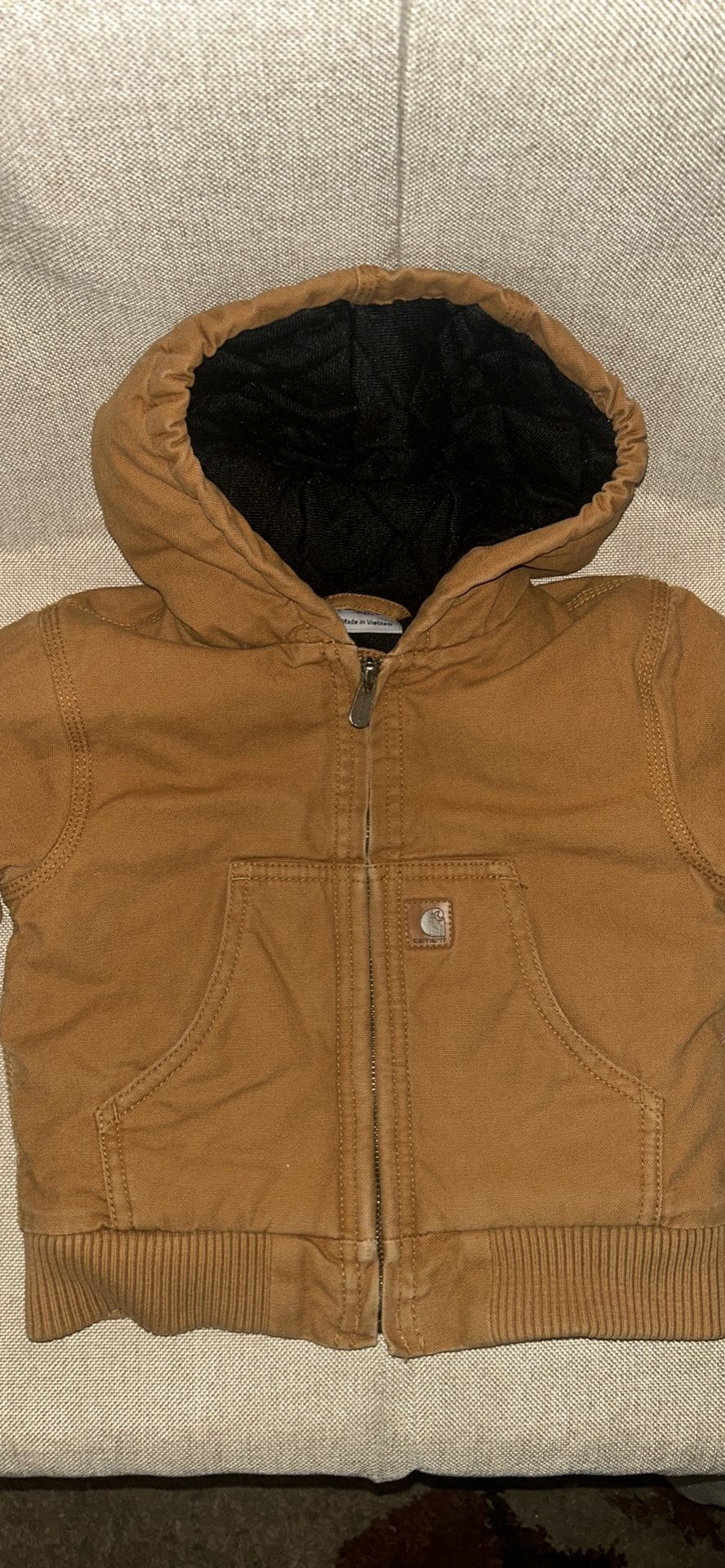 CARHARTT INFANT BOYS' INSULATED HOODED CANVAS JACKET ( 24 months )