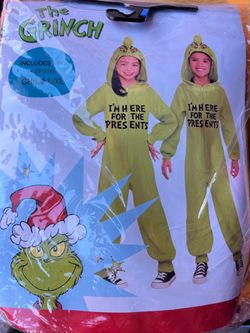 The Grinch Kids Zipster Costume Child L/XL