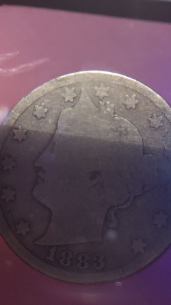 1883 Liberty nickel no cents