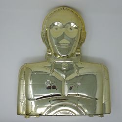 Vintage 1983 Star Wars C3PO shinny ACTION FIGURE carry carrying case