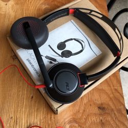 Plantronics USB Headset PS4 & PS5 Wired Gaming/ Video Calls Conference Business