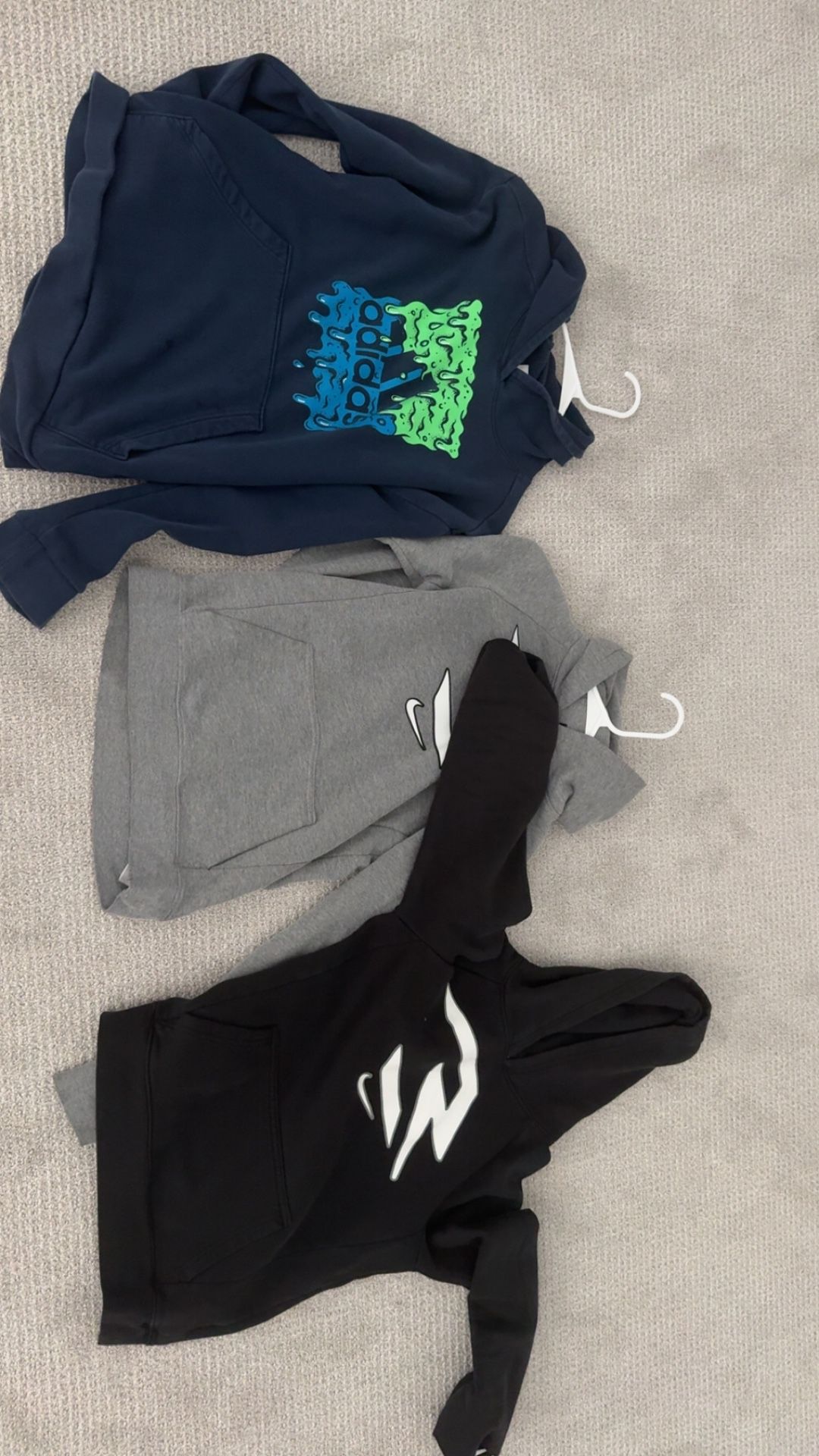 3 Medium Kid Sized Hoodies
