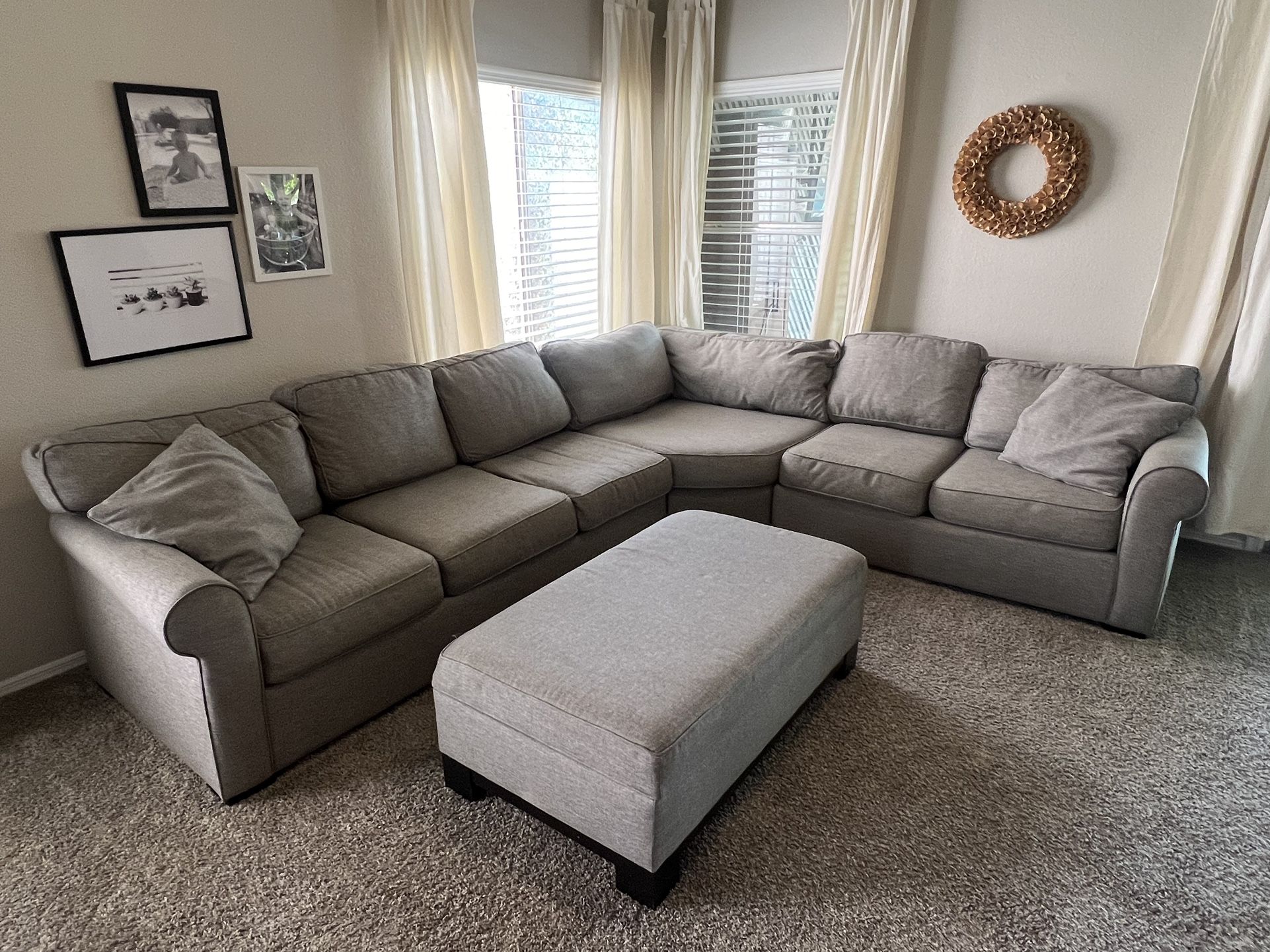 Gray Living Spaces Couch