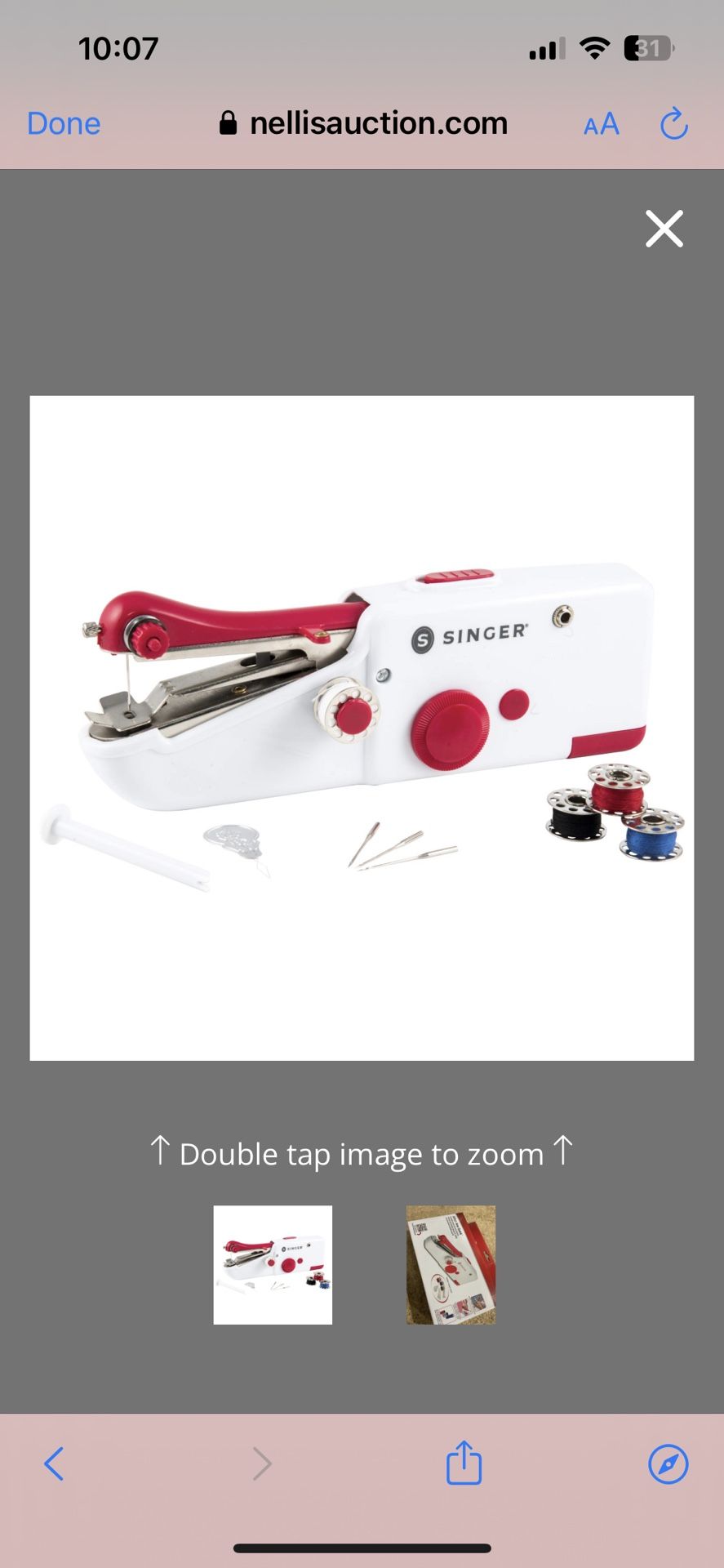 SINGER Stitch Sew Quick Portable Mending Machine - Single Thread Machine For Quick Repairs