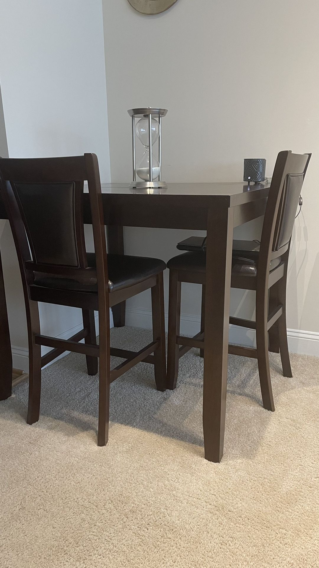 Wooden Table With Stools