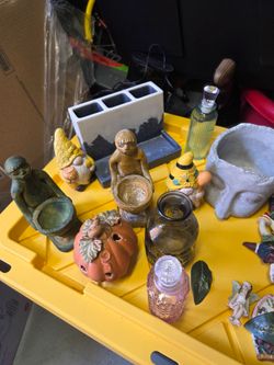 Mixed Lot of Decorative Figurines and Planters