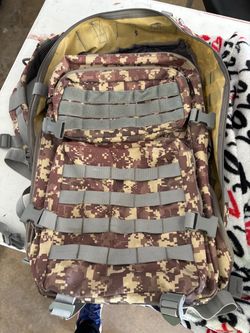 Digital Camo Tactical MOLLE Backpack
