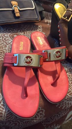 Michael Kors MK Logo Thong Sandals