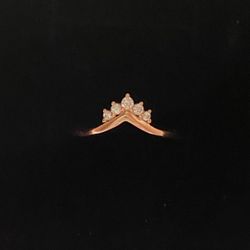 Rose Gold Band S925 Sz 7 Or 8