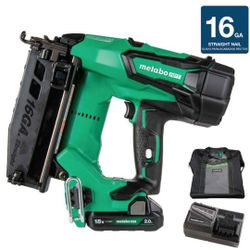 Metabo HPT MultiVolt 2-1/2in 16g Cordless Straight Finish Nailer with Battery and Charger - New